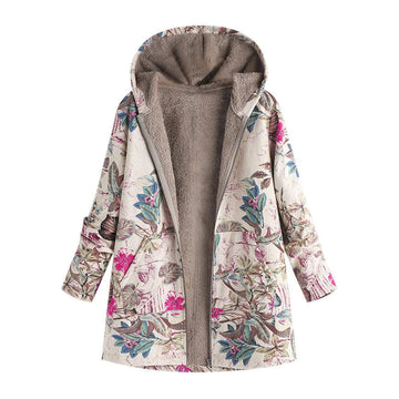 Linda - vintage warme Dames Jas Met zachte Voering