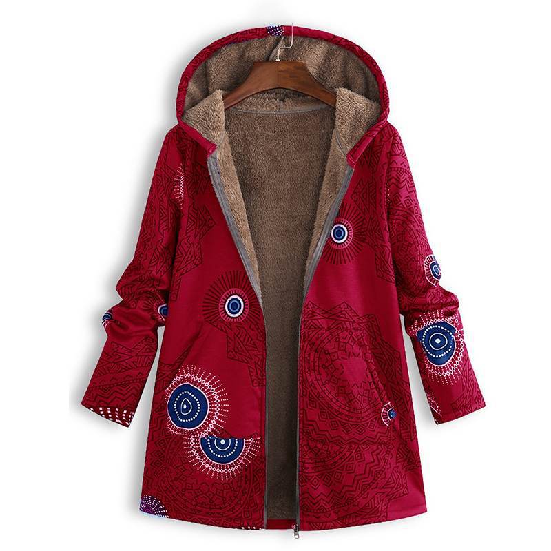 Linda - vintage warme Dames Jas Met zachte Voering
