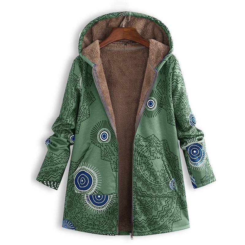 Linda - vintage warme Dames Jas Met zachte Voering