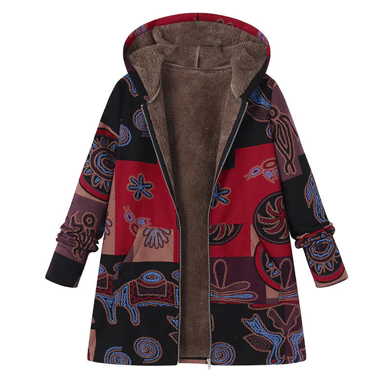 Linda - vintage warme Dames Jas Met zachte Voering