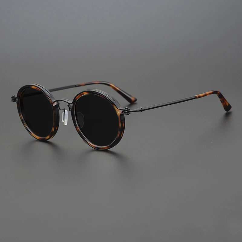 Vintage Titanium Gepolariseerde Zonnebril
