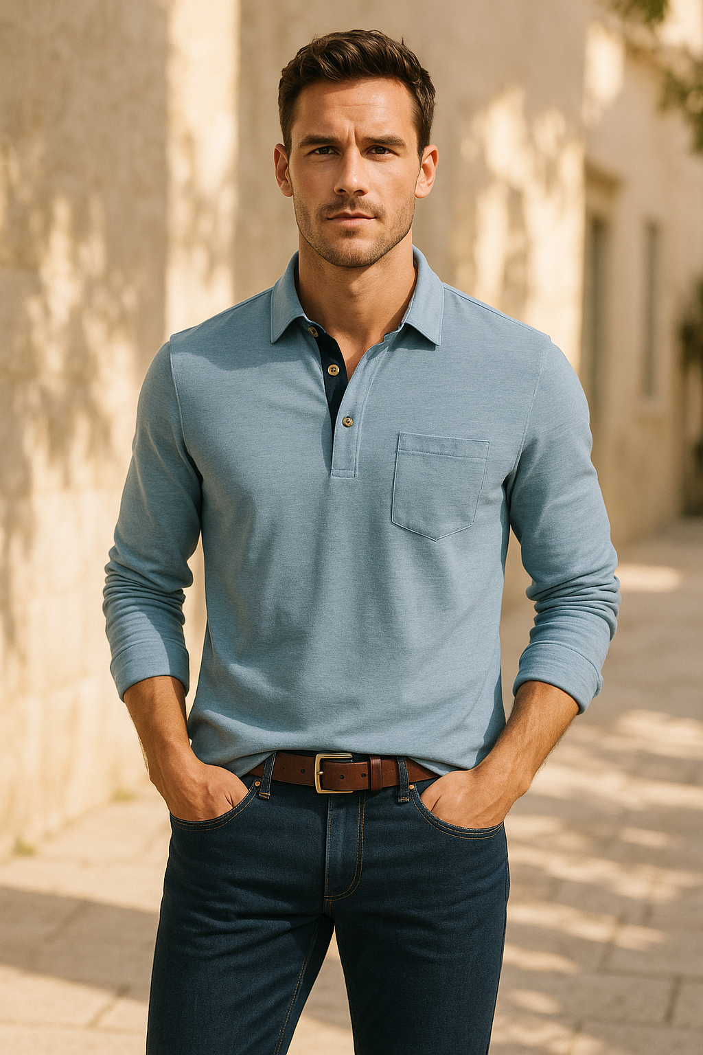 Hip herenpolo