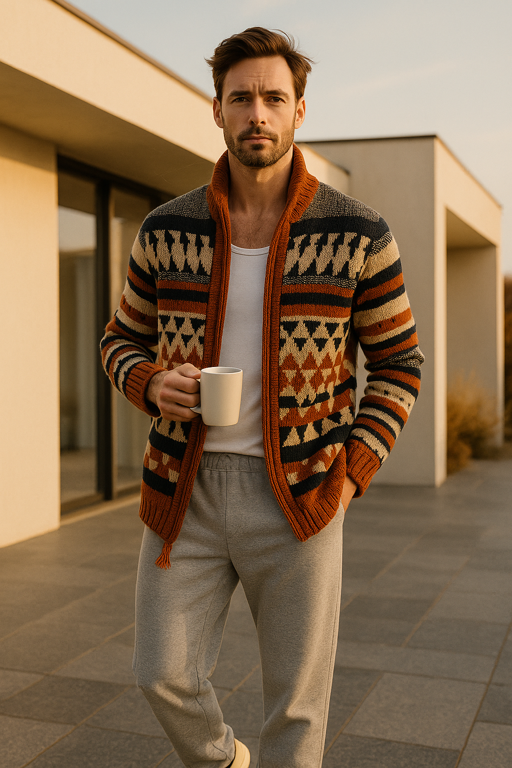 Jacquard vest