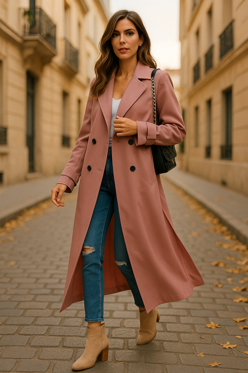 Dames trenchcoat tussenjas