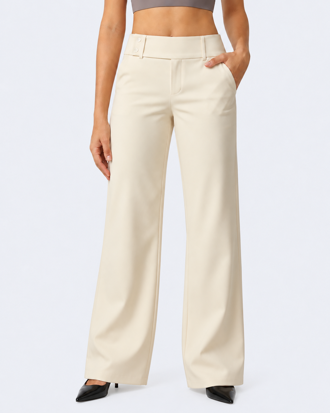 Alledaagse Stretchbroek | Hoge Taille & De Hele Dag Comfort