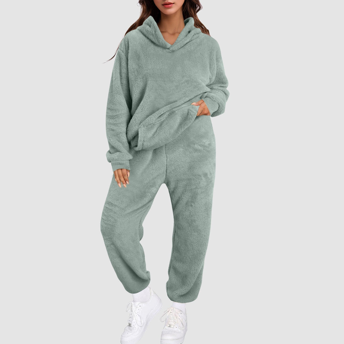 Tweedelig huispak voor de winter voor dames