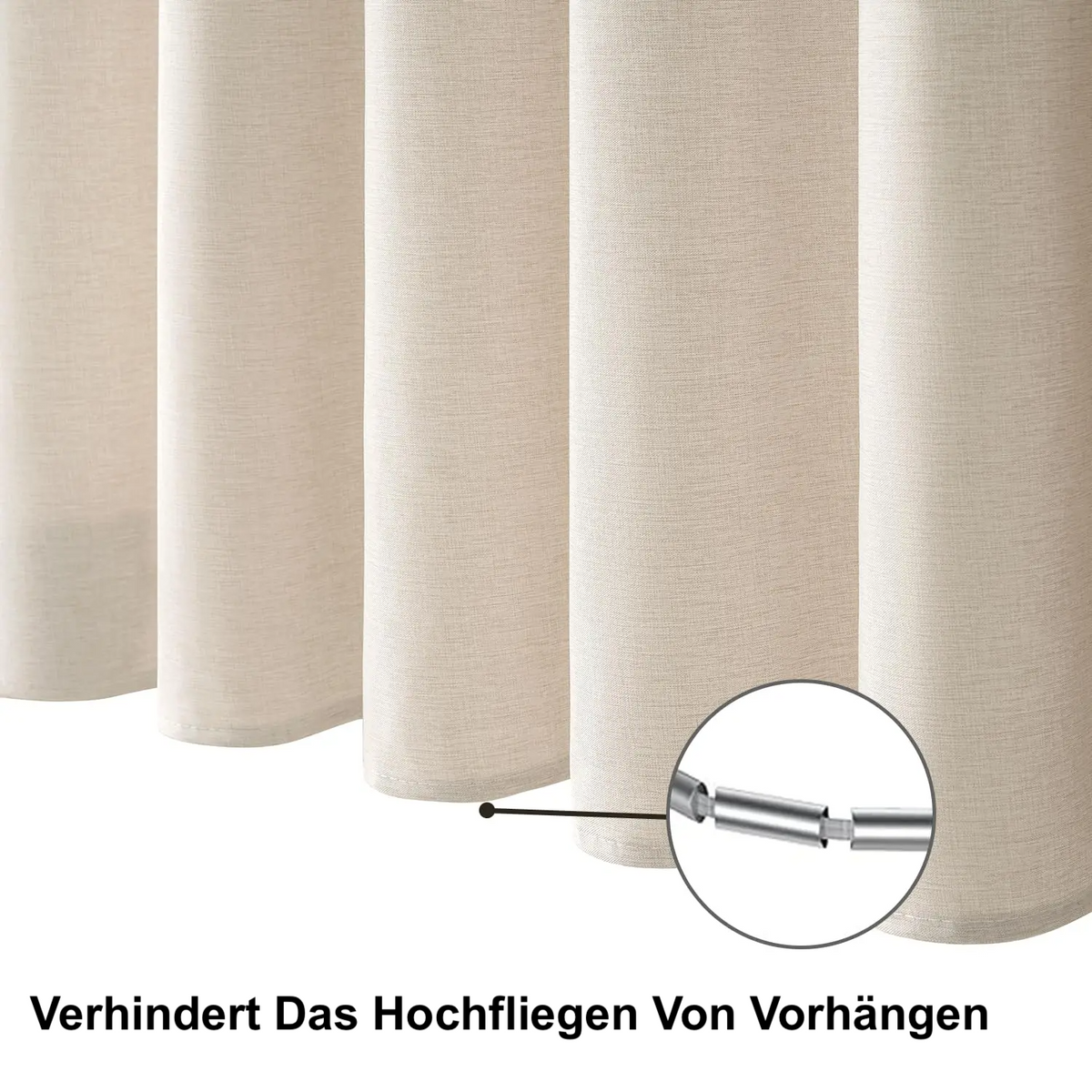 Luxe douchegordijn van linnen – waterdicht en dik kunstlinnen