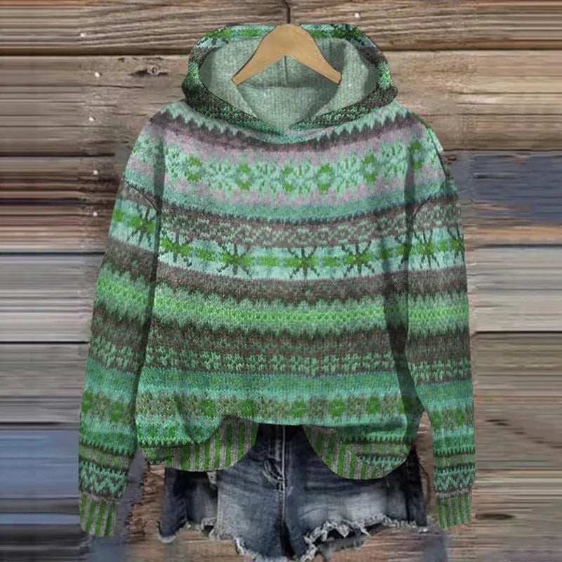 Eileen Fair Isle-hoodie voor dames