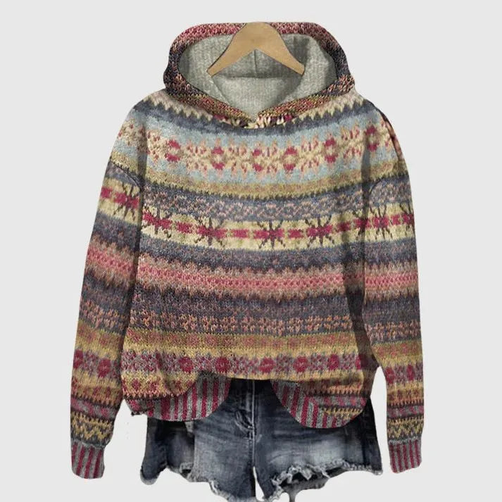 Eileen Fair Isle-hoodie voor dames