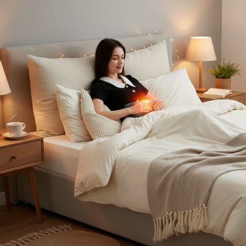 Elektrisch warmtekussen met USB-voeding, pluche stof en instelbare warmtestanden voor verlichting van rugpijn