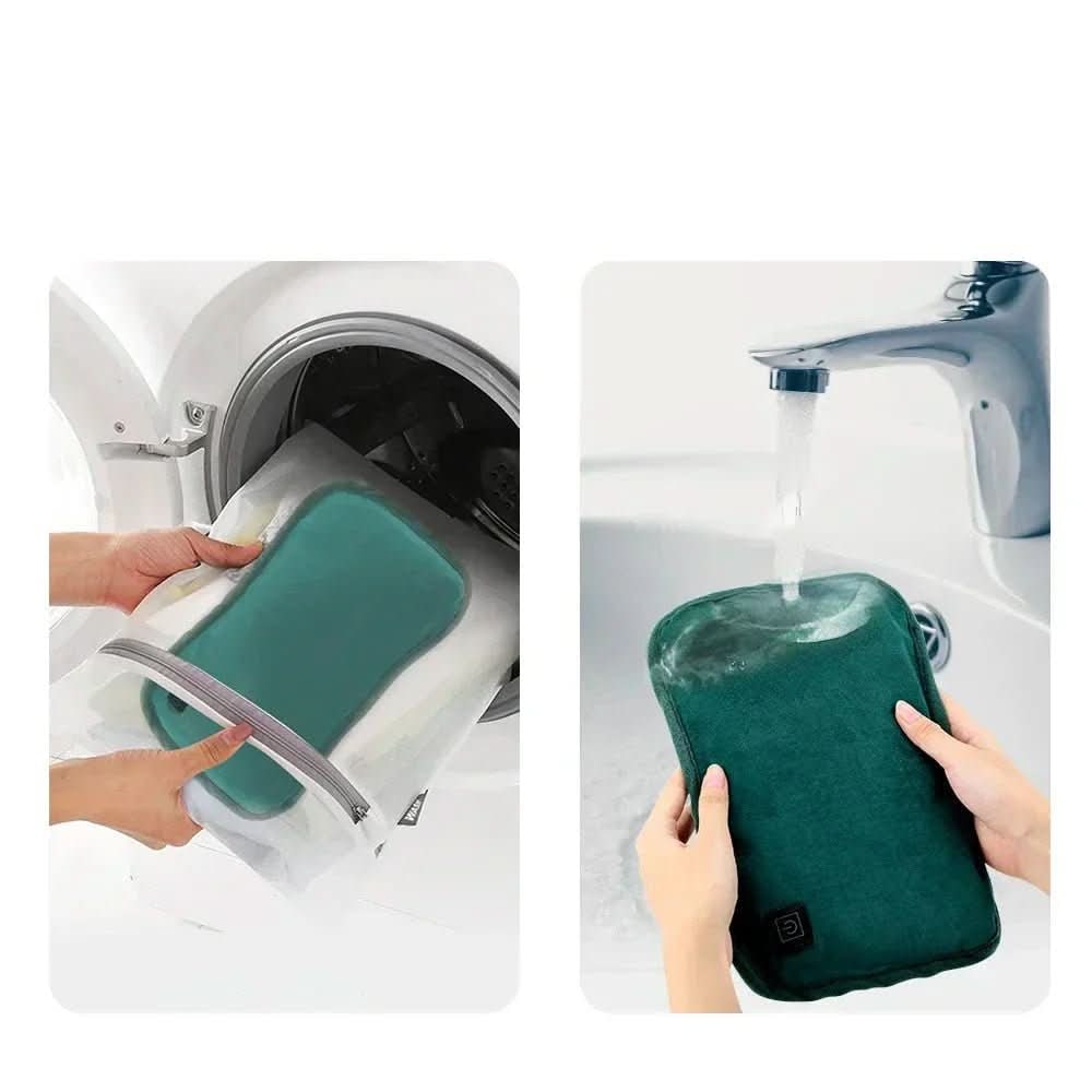 Elektrisch warmtekussen met USB-voeding, pluche stof en instelbare warmtestanden voor verlichting van rugpijn