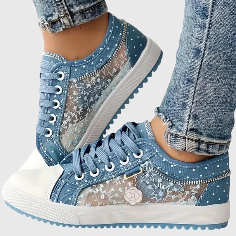 Elena plateausneakers met veters voor dames