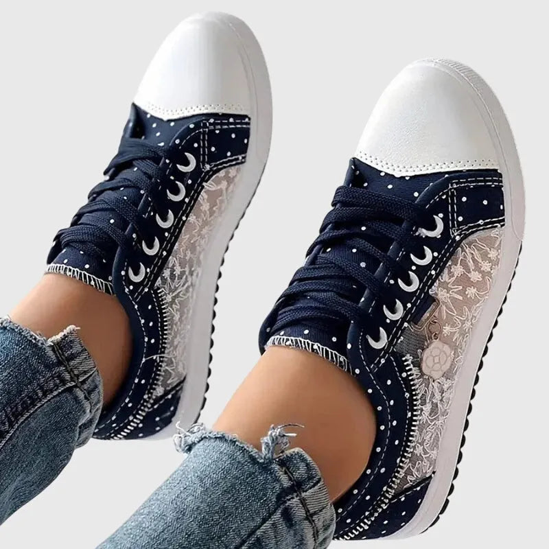 Elena plateausneakers met veters voor dames