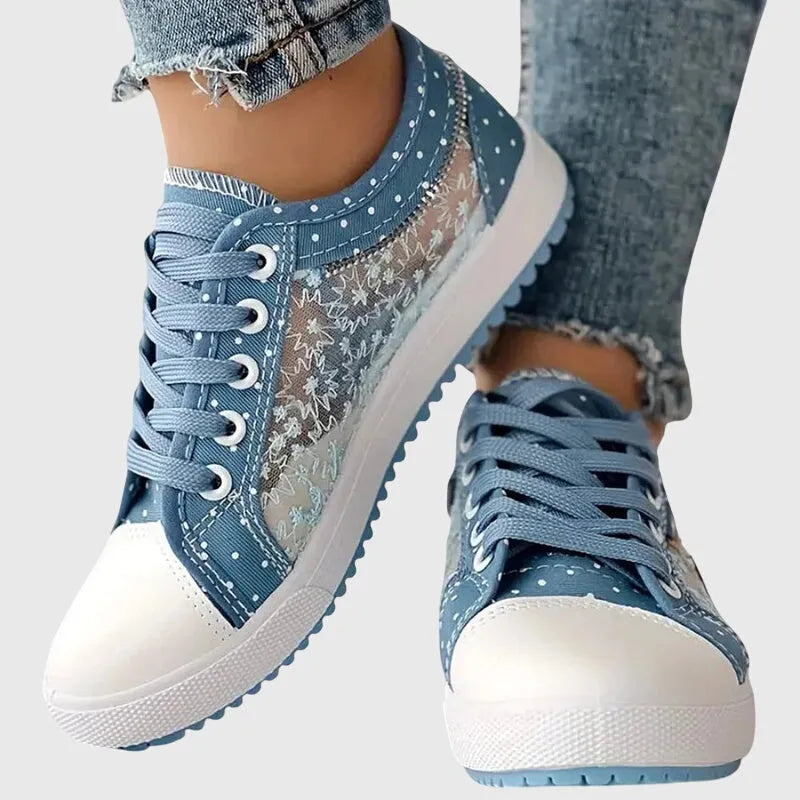 Elena plateausneakers met veters voor dames