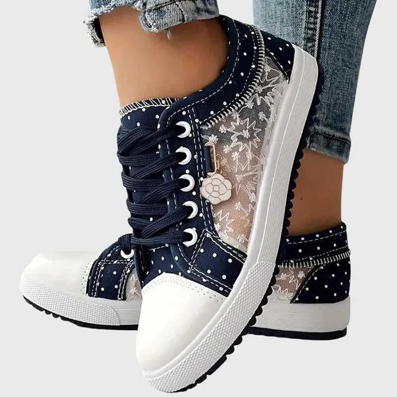 Elena plateausneakers met veters voor dames