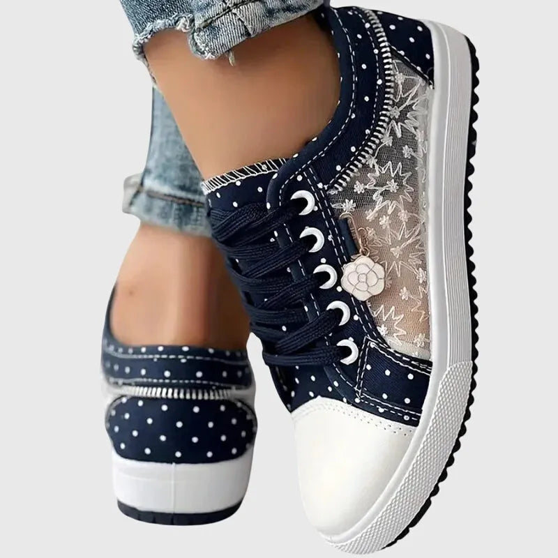 Elena plateausneakers met veters voor dames