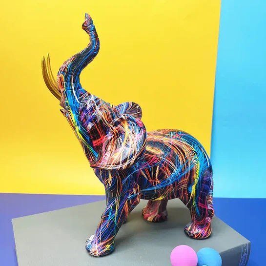 ArtAnimal - Unieke Abstracte Olifant Sculptuur voor stijlvolle Decoratie