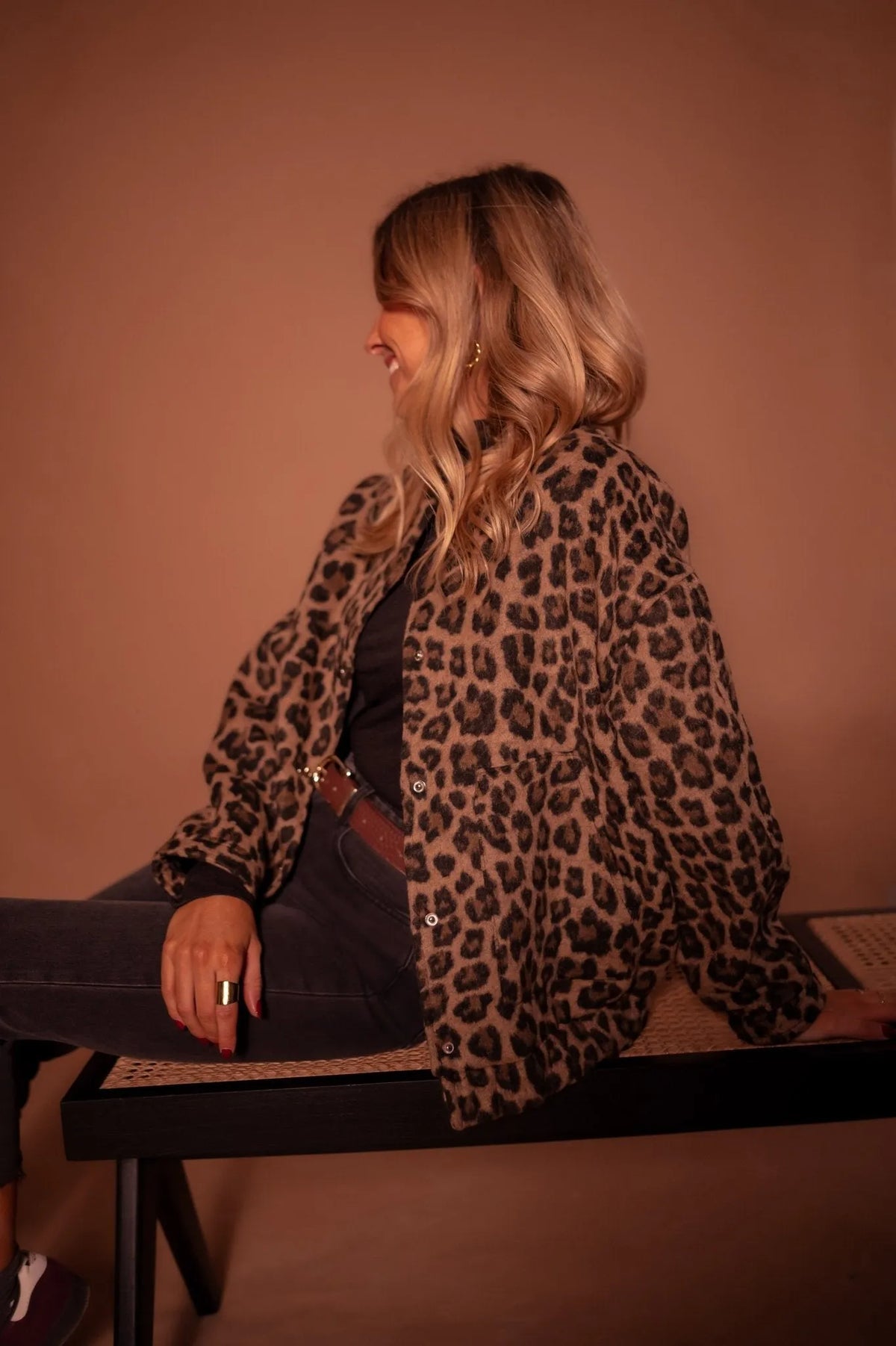 Emmaline bomberjack met luipaardprint voor dames