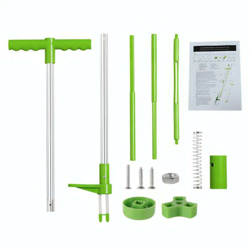 "Ergonomic garden weed puller for easy weeding, featuring durable steel design for effortless root removal without bending."