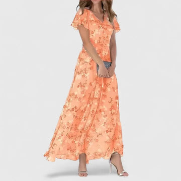 Evelyn maxiwikkeljurk met bloemenprint voor dames
