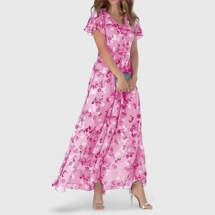 Evelyn maxiwikkeljurk met bloemenprint voor dames