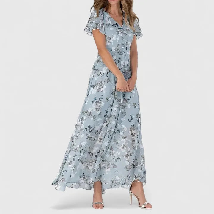 Evelyn maxiwikkeljurk met bloemenprint voor dames