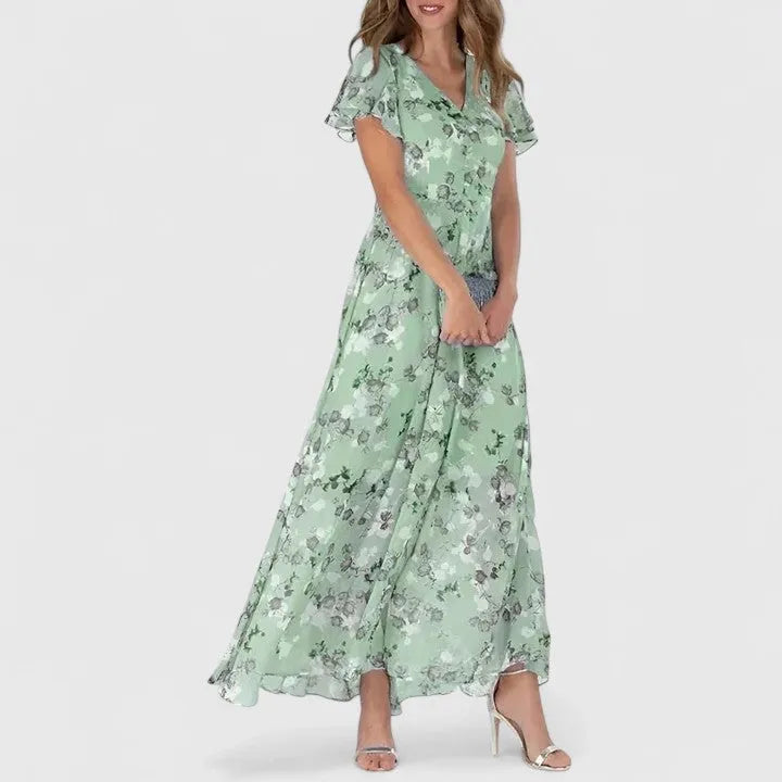 Evelyn maxiwikkeljurk met bloemenprint voor dames