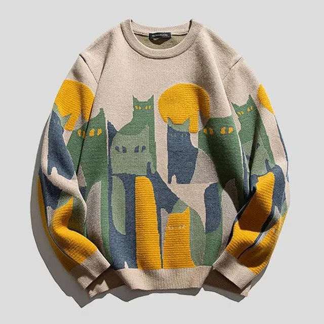 Unisex Warme Katten Sweater - Limea