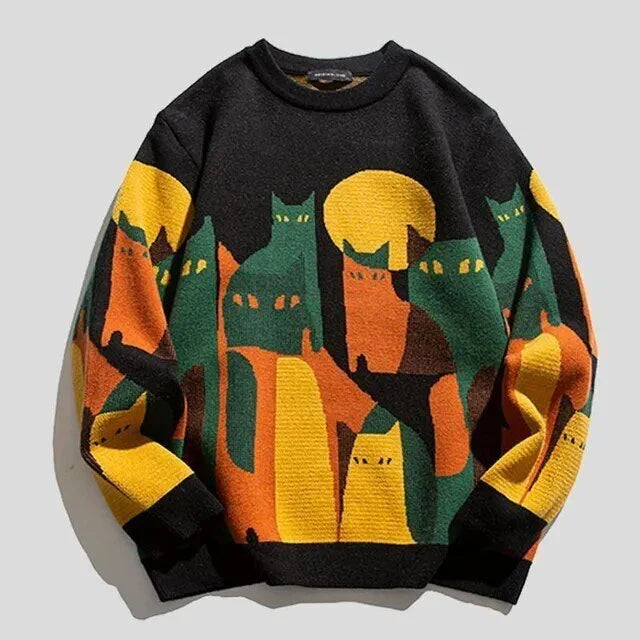 Unisex Warme Katten Sweater - Limea
