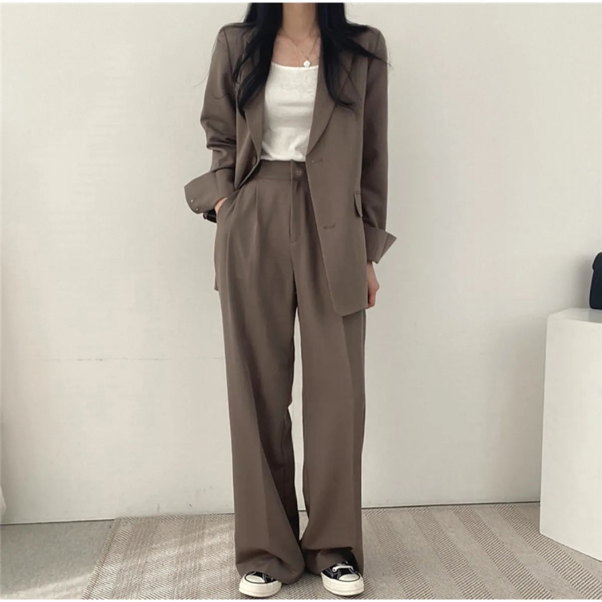 Tweedelige Blazer Set Dames