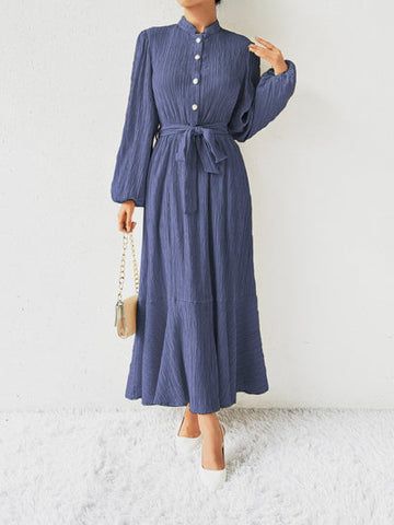 Stijlvolle Boho Maxi Jurk Met lange Mouwen