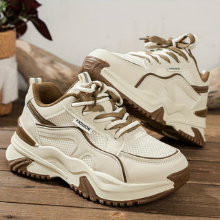 Stijlvolle Dames Sneakers Met Hoge Zool