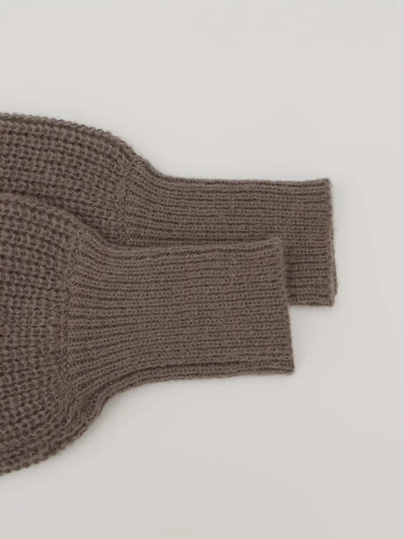 Lang gebreid vest voor dames