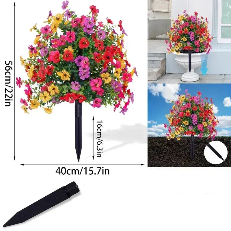Onderhoudsvriendelijke kunstmatige tuinbloemen