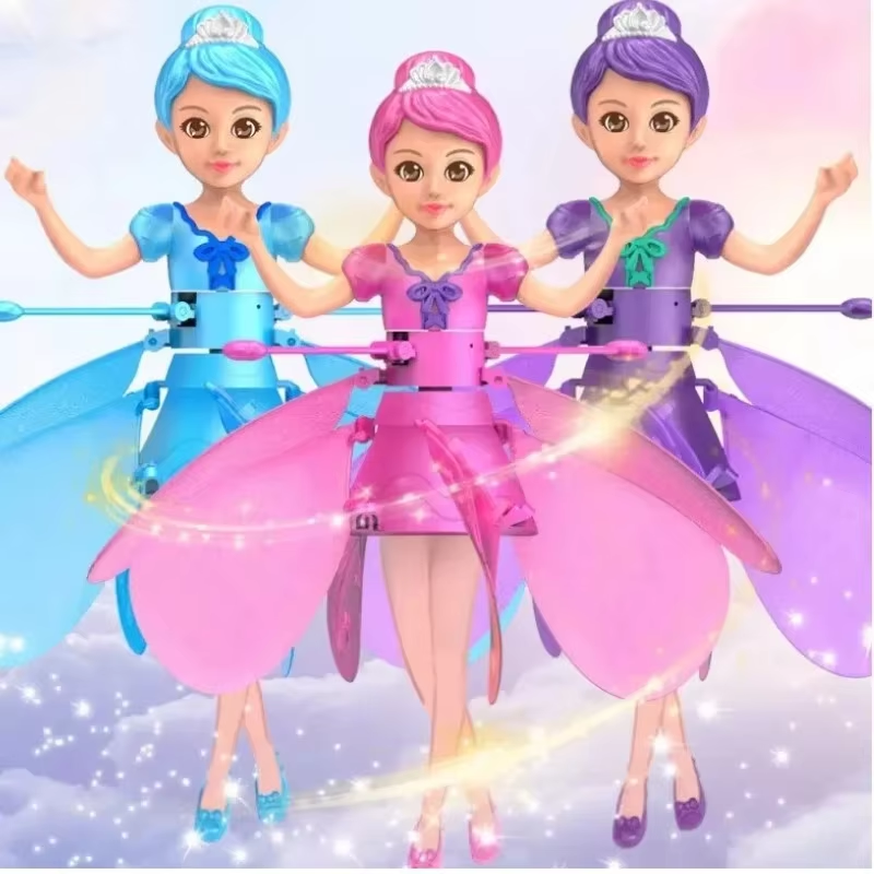 Vliegende Pop met Licht - Danssimulatie en Gebarenbediening - Magisch Vliegend Speelgoed voor Kinderen