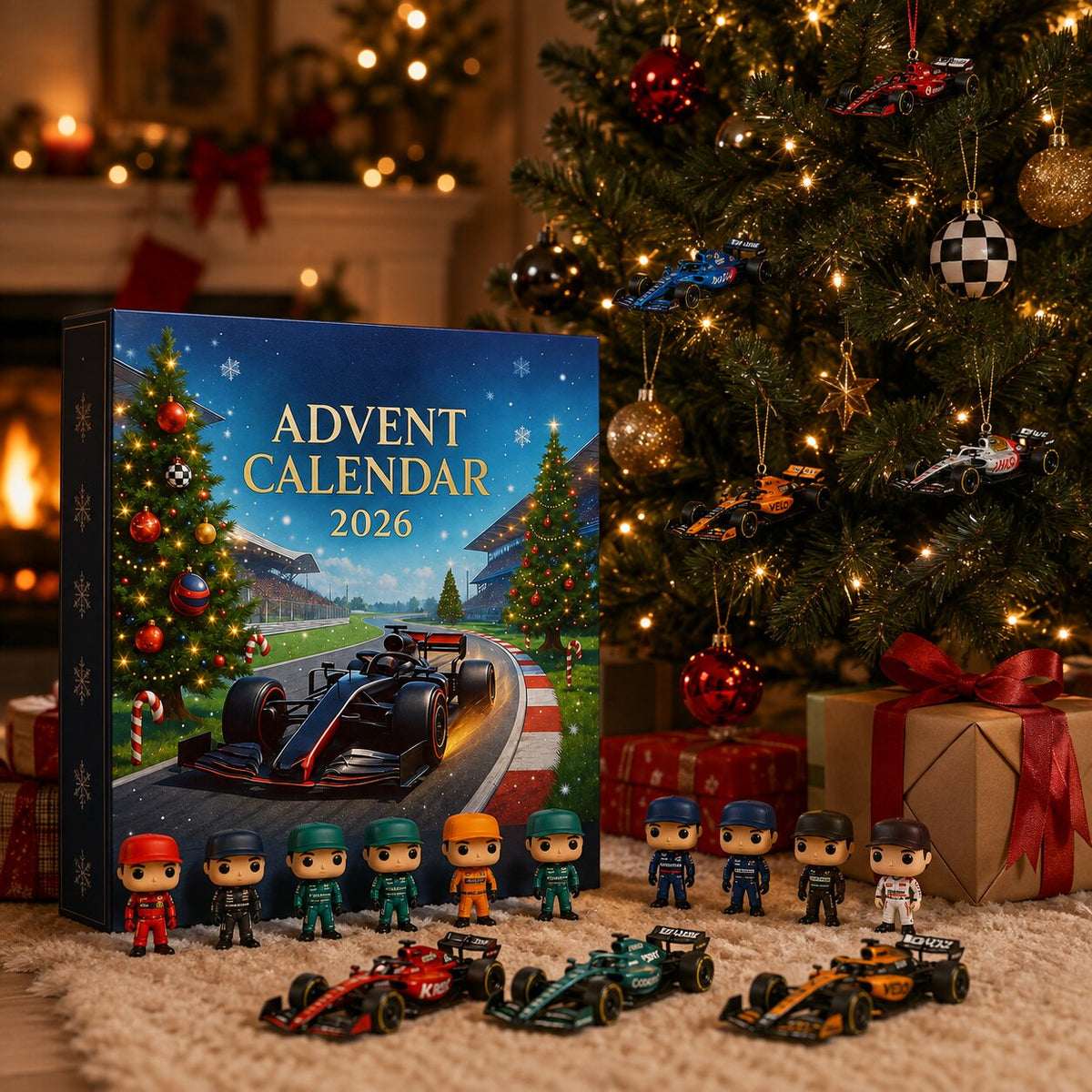 Raceauto-adventskalender 2026 met 24 motorsportverrassingen