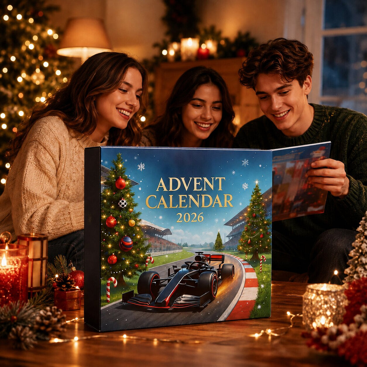 Raceauto-adventskalender 2026 met 24 motorsportverrassingen