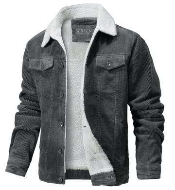 Premium Cheviot warme Heren Jas Met Sherpa Voering - Vincent