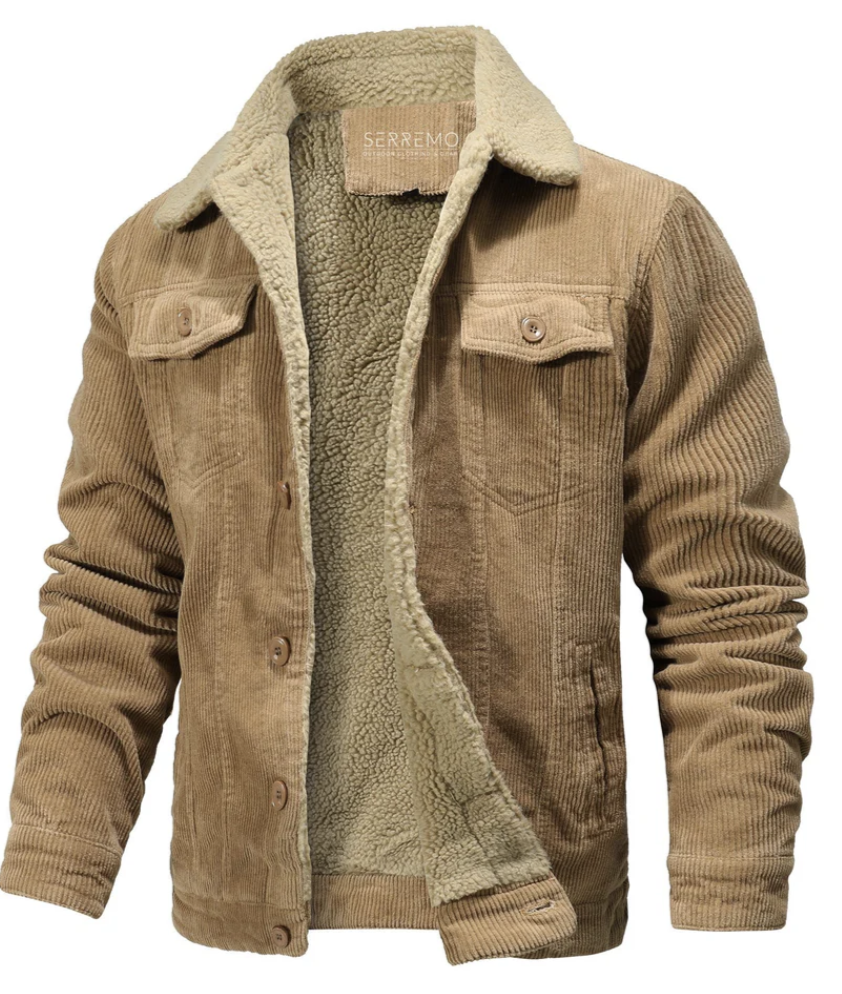 Premium Cheviot warme Heren Jas Met Sherpa Voering - Vincent