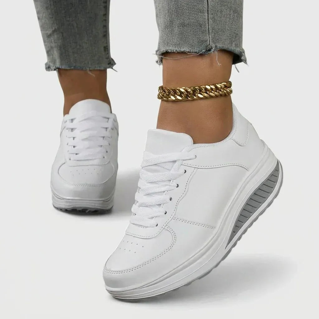 Galilea damesplatformsneakers met veters