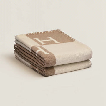 Premium Kasjmier en Wollen Plaid | Zacht en Luxueus | Goud