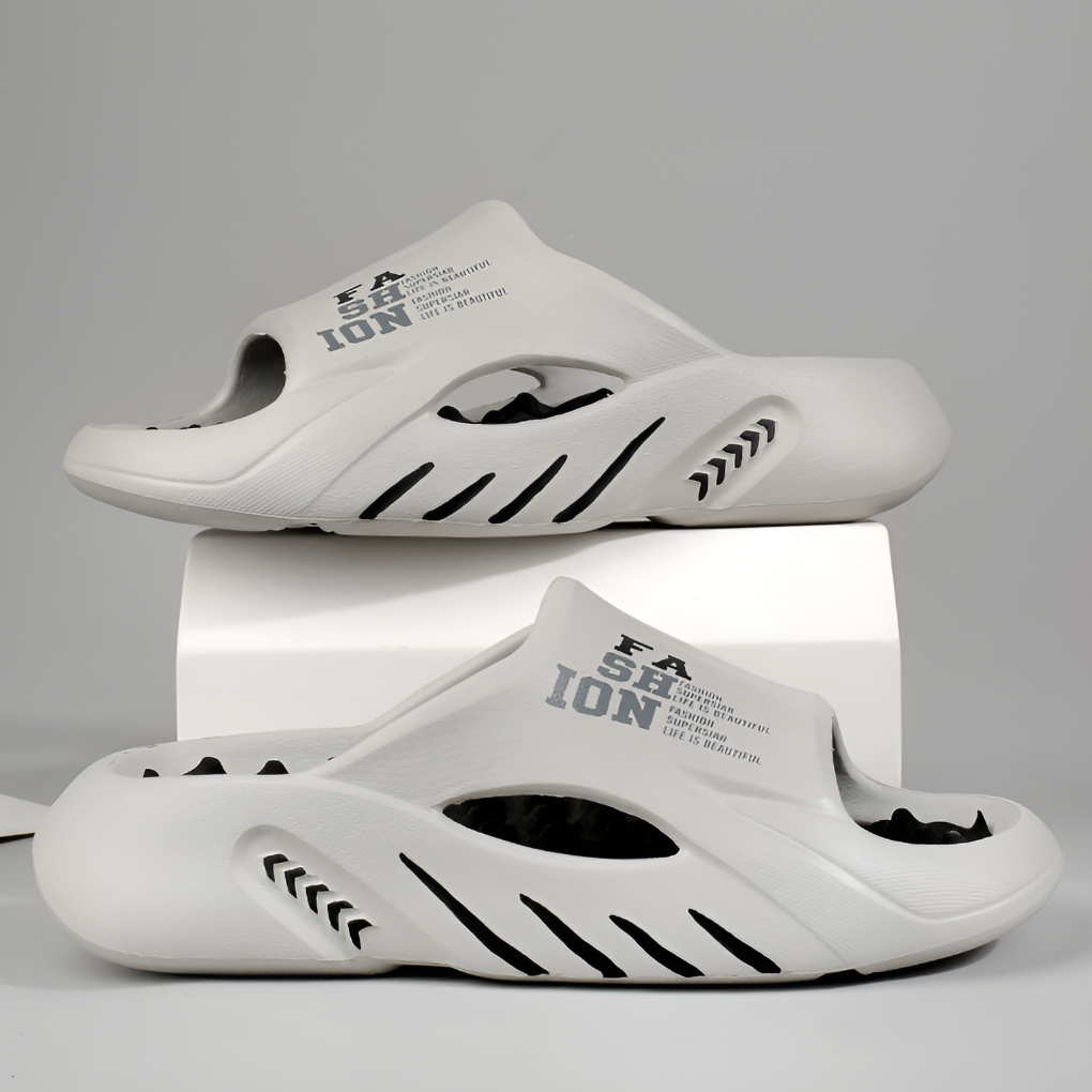 Slippers met gedempt voetbed en antislipzool voor heren