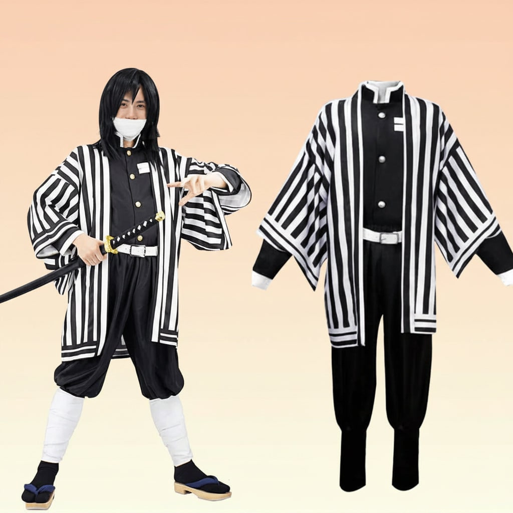 Halloween anime cosplaykostuum en outfit voor verkleden als personage met haorijas en beenwikkels