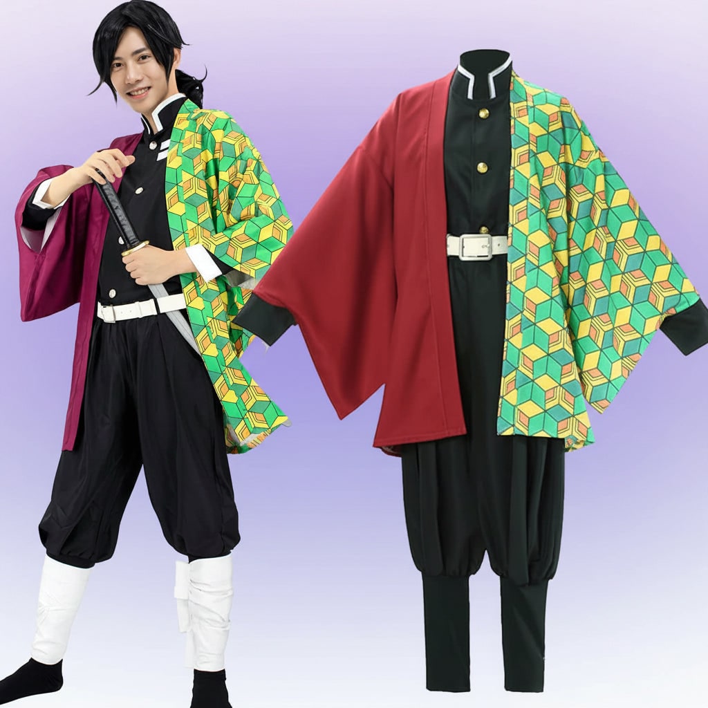Halloween anime cosplaykostuum en outfit voor verkleden als personage met haorijas en beenwikkels