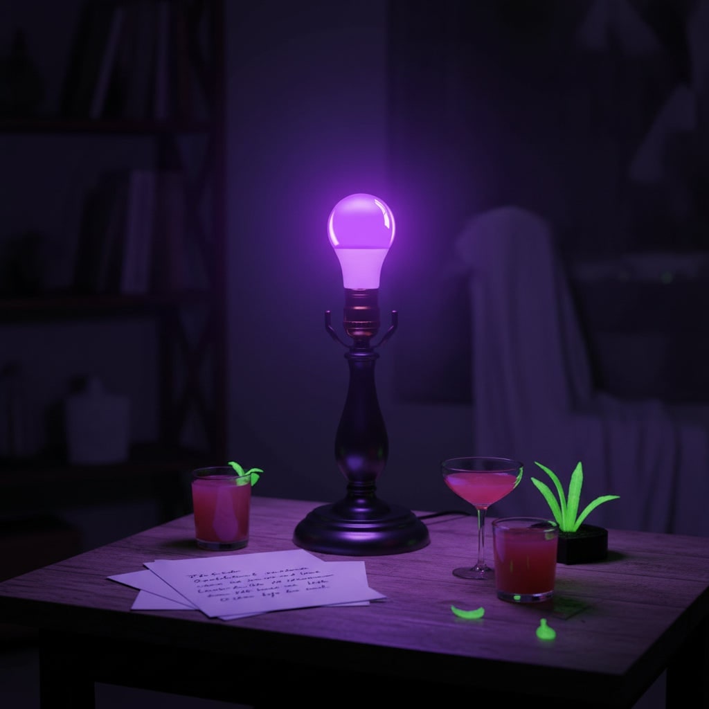 Halloween blacklightlamp, led, uv-gloedeffect A19 voor feestdecoratie en spookhuis E26
