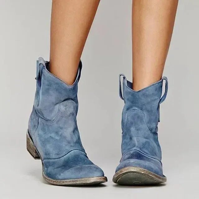 Hanne damescowboylaarzen met blokhak