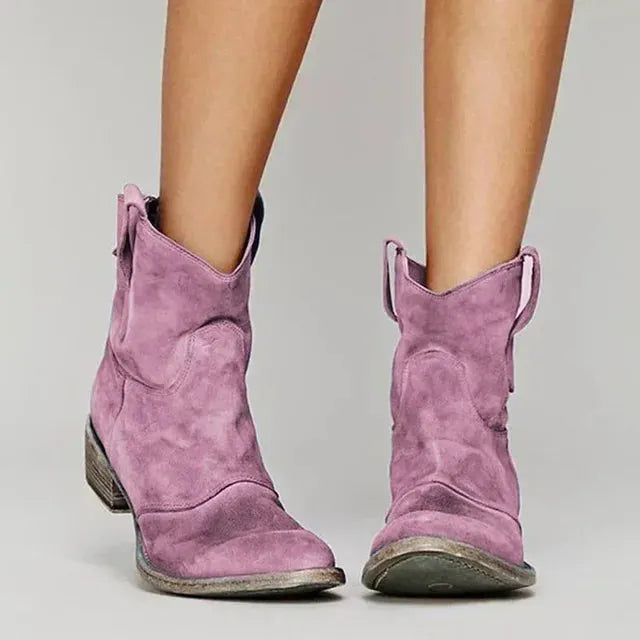 Hanne damescowboylaarzen met blokhak