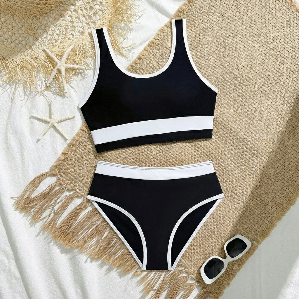 Bikiniset voor meisjes met gekruiste rug