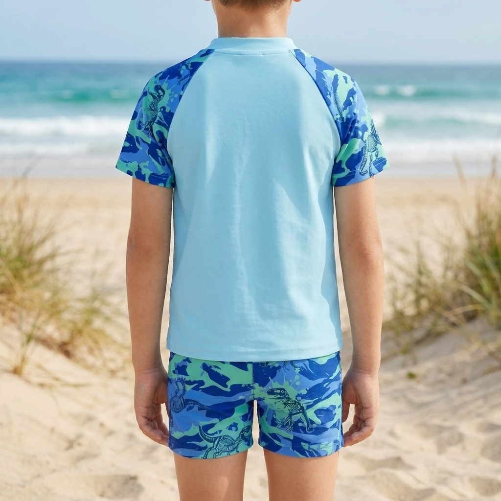 Zwemset met T-Shirt en Shorts voor Jonge Jongens