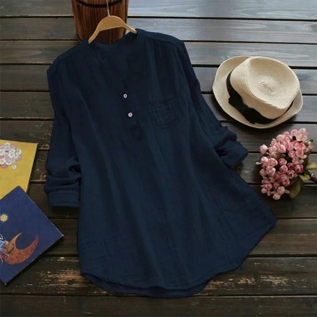 Chique Casual Tuniek met Linnen Look